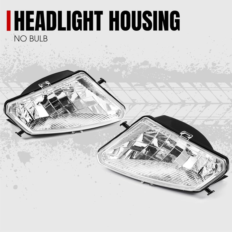 A & UTV PRO Headlight Housing for Polaris Sportsman 500 2005-2010, Head Light Covers for Polaris Sportsman 500 HO EFI TOURING 2005-2010, 2PCS - Image 3